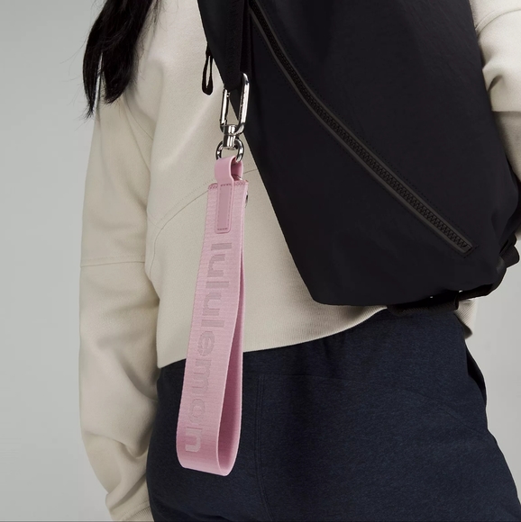lululemon athletica Pink Haze/Light Ivory Never Lost Keychain - Picture 1 of 7